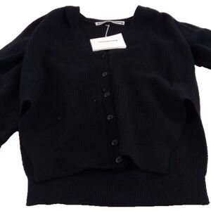 Alexander Wang V Neck Cardigan W/Rib Sleeve Wool Cashmere Blend Oversized XS NWT